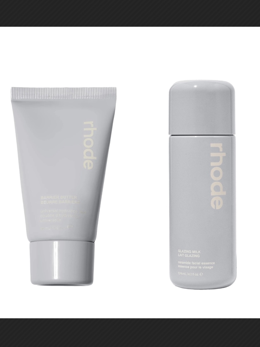 RHODE 2- piece Custom Size Bundle - Glazing Milk & Barrier Butter